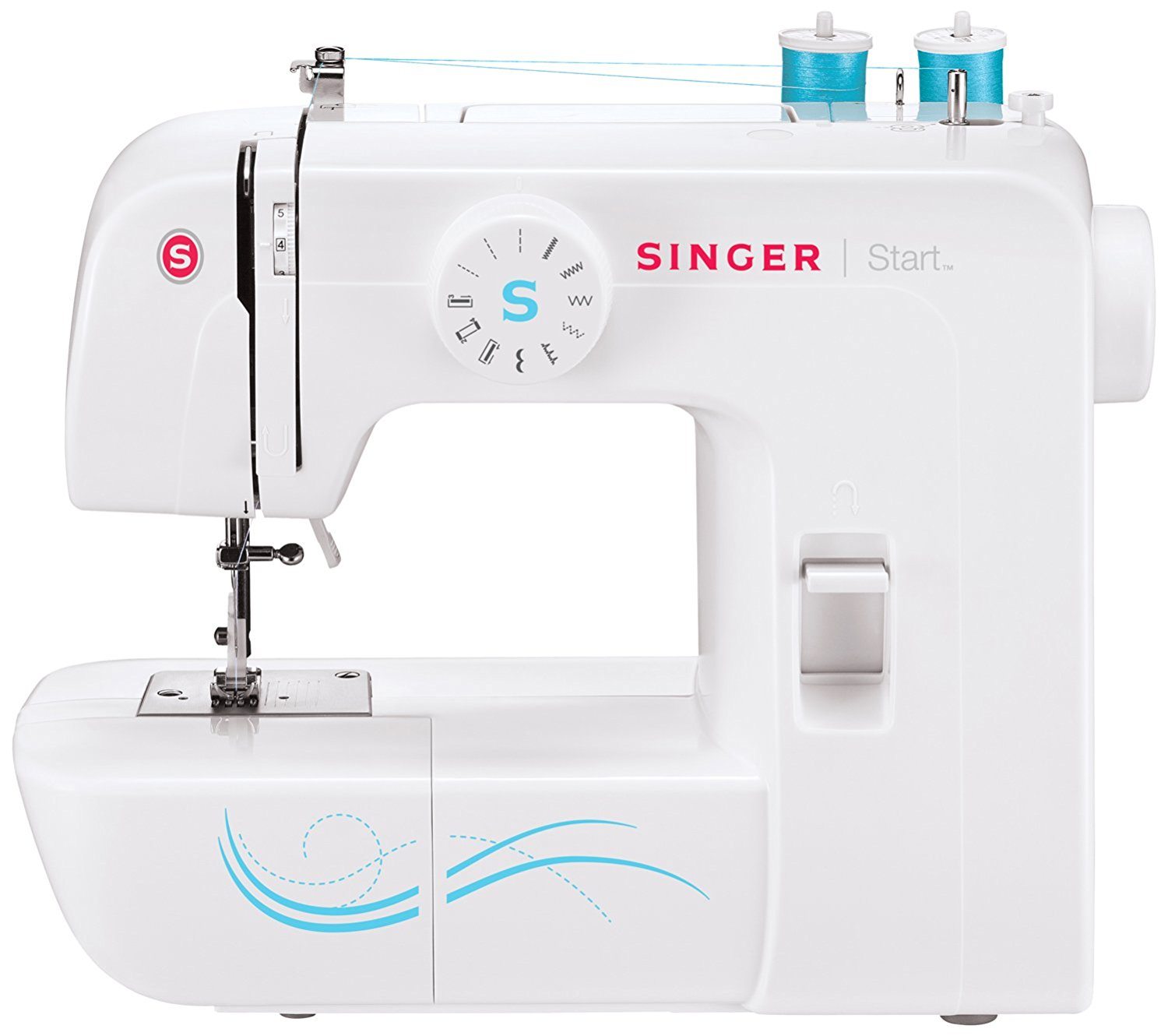 singer start 1304 sewing machine isolated on white background