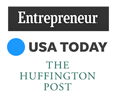 Featured on Entrepreneur, USA Today and Huffington Post