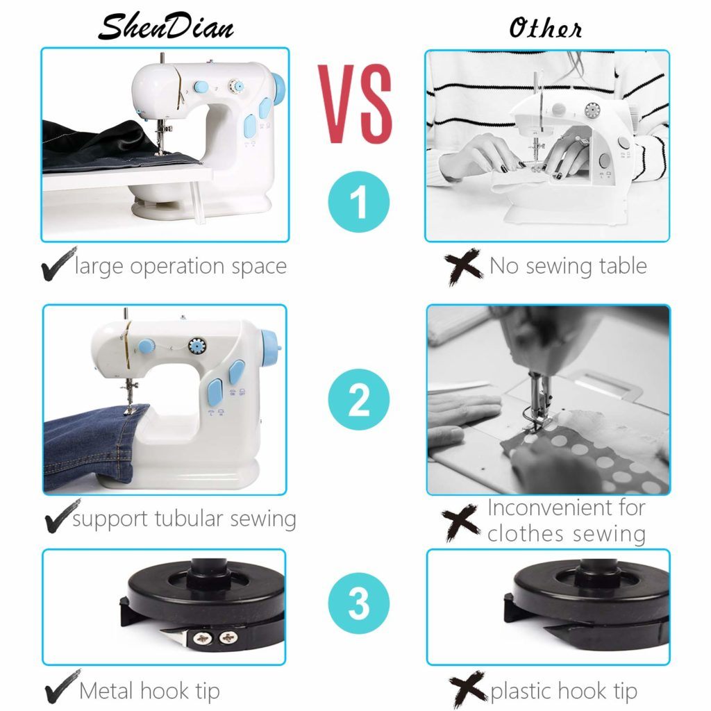 shendian mini beginner sewing machine