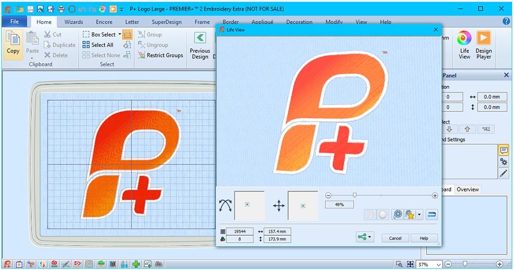 Premier + 2 Embroidery Software