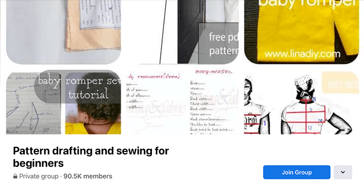 Facebook sewing groups